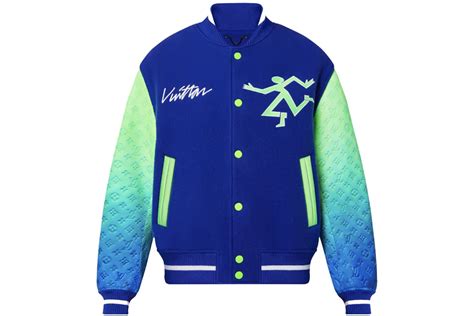 Louis Vuitton Mix Gradient Leather Bomber Heather/Grey/Blue